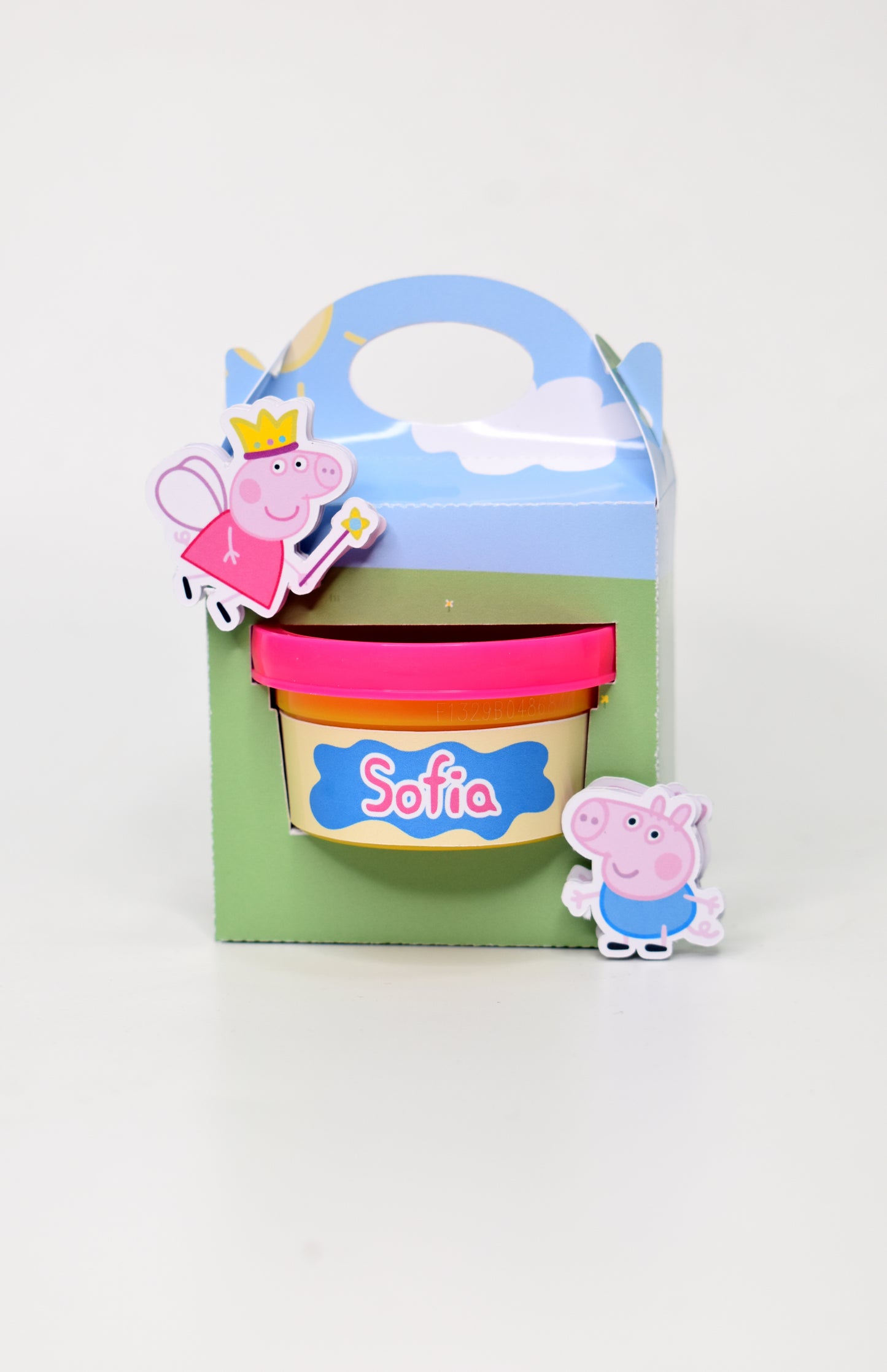 Box con mini play doh